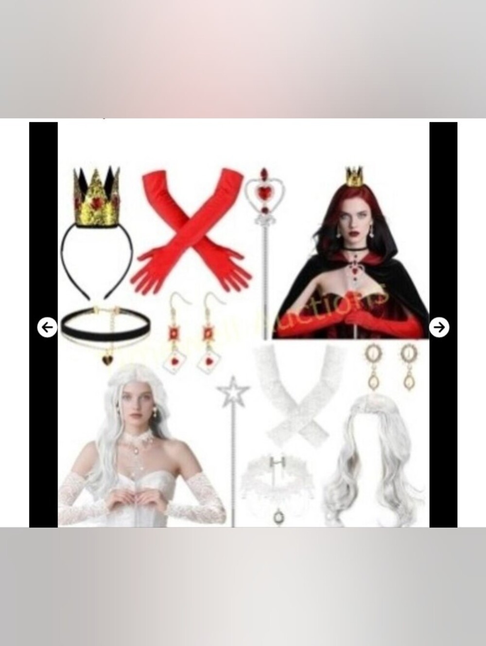 Crowye Halloween Hearts Queen 2Costume Set